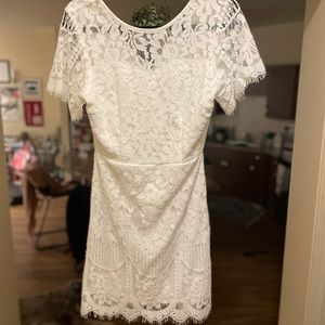 Bridal white lace dress